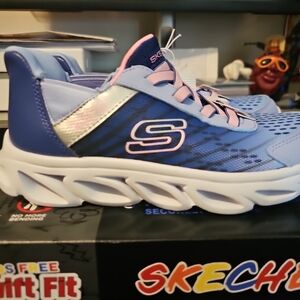Skechers Kids Blue and Pink Shoes